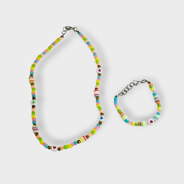 Producto - Collar + Pulsera Multicolor