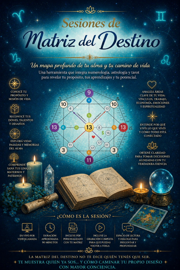 Producto - Sesión de Matriz del Destino