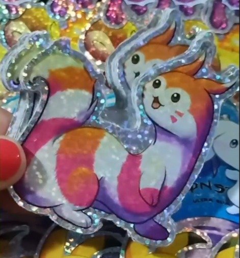Producto - Sticker vinilo holo Furret shiny