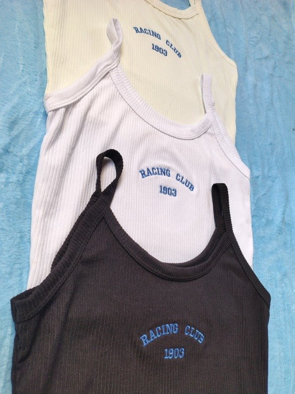 Musculosa tiritas 1903 beige-blanco-negro — imagen 4
