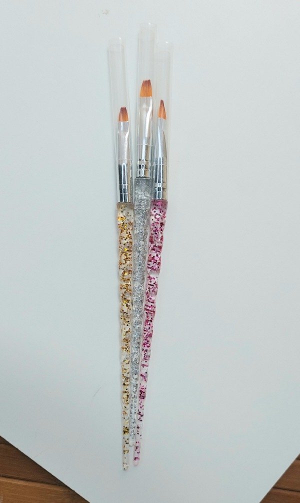 Producto - Pincel para gel con glitter x 3