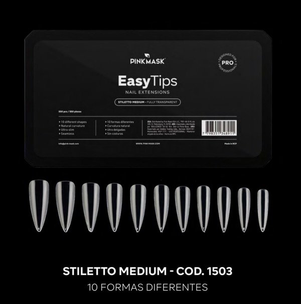 Producto - EASY TIPS- STILETTO MÉDIUM CRISTAL