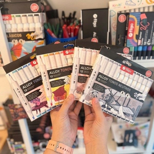 Producto - Kit de 4 cajas de marcadores Filgo Alloy