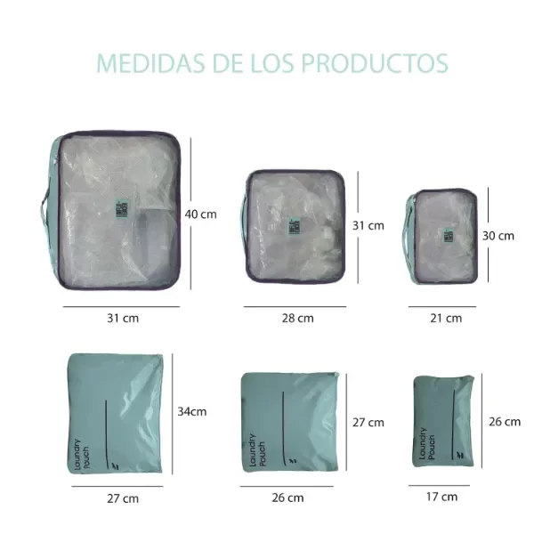 Producto - Organizador de valija x6 Influencer 68-0100001 - 5