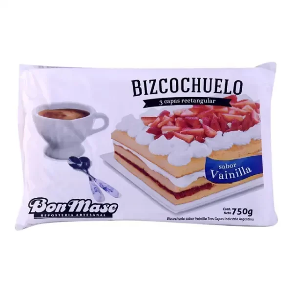 Producto - Bon Mase Bizcochuelo Rectangular Vainilla 750 gr