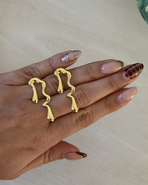 Producto - Aros Abstract Dorados - 0