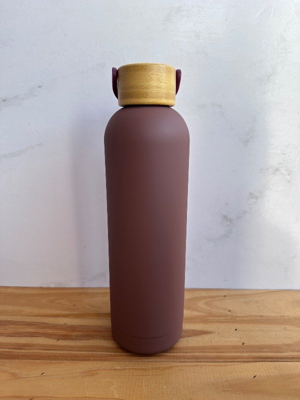 Producto - Botella 750cc madera Bordo