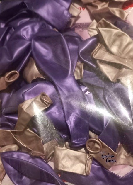 Producto - Set de Globos Quince Años Violeta con Corona y Deco Party . 76 Artículos - 5