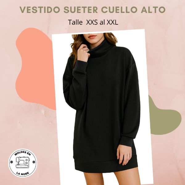 Producto - Vestido Sueter Cuello Alto