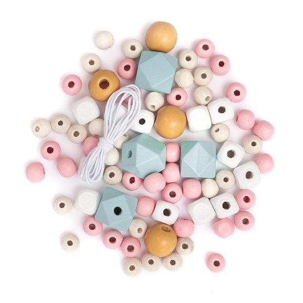 Producto - Cuentas de maderas Assorted Pastel