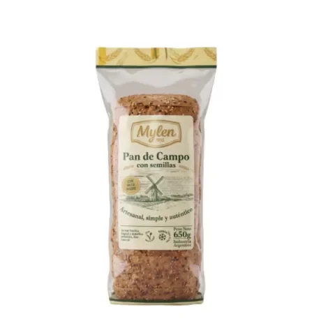 Producto - Pan de Campo con Semillas y Masa Madre Mylen 650gr
