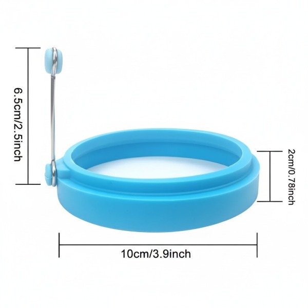 Producto - MOLDE ARO DE SILICONA PARA COCINAR HUEVOS PANCAKES 10CM COL SURTIDO - 2