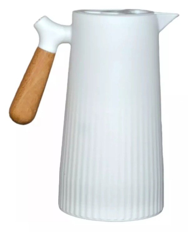 Producto - Jarra Térmica Blanca rayada