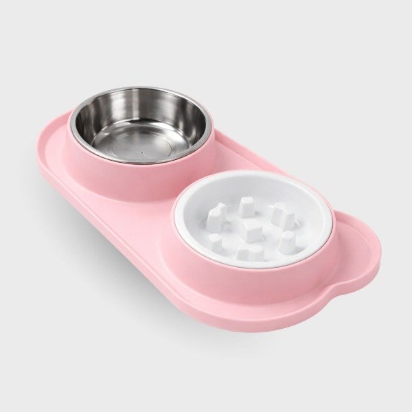 Producto - COMEDERO DOBLE CON OREJAS BOWL + COMELENTO - 1