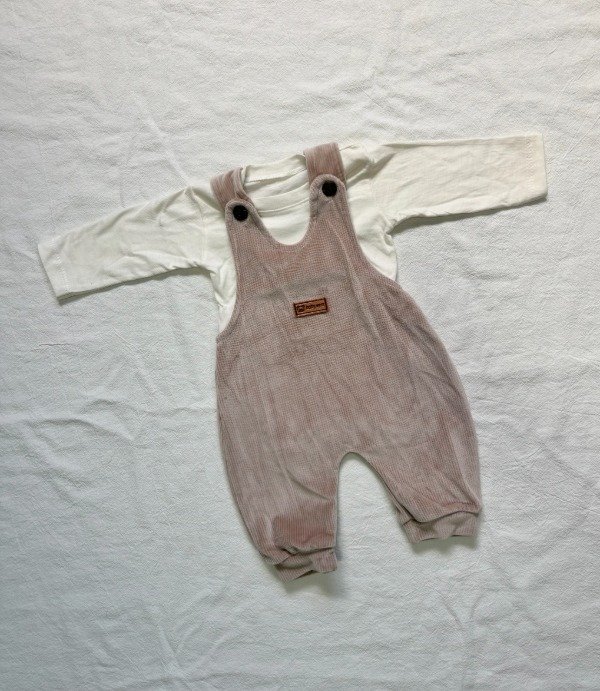 Producto - Conjunto Jardinero + Body Mangas largas