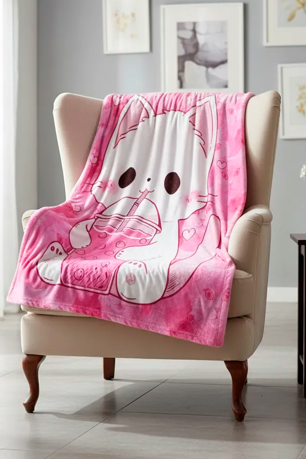 Producto - Manta micropolar Gatito dos plazas