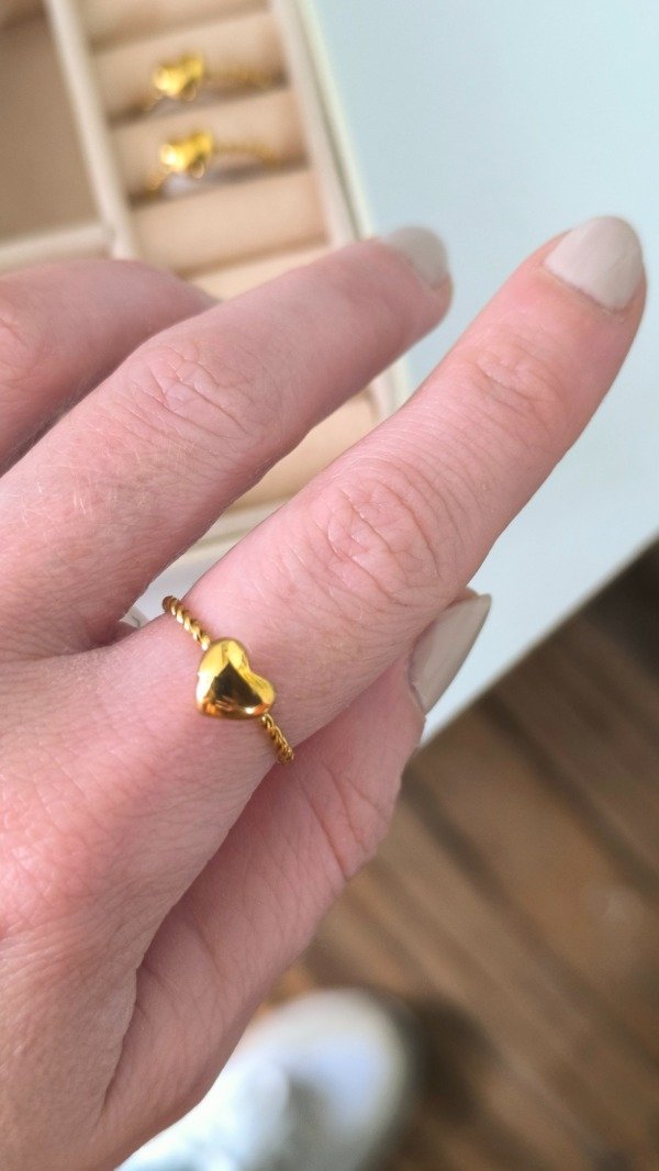 Producto - Anillo Lovely dorado