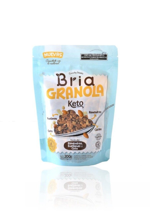 Producto - Granola KETO de almendras, avellanas, coco y cacao x 200gr BRIA