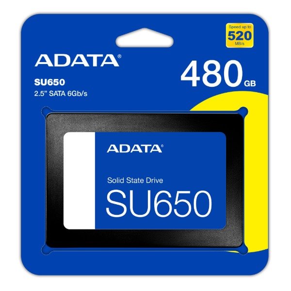 Producto - DISCO SSD ADATA SU650 480GB 2.5" SATA 6Gb/s 520MB/s