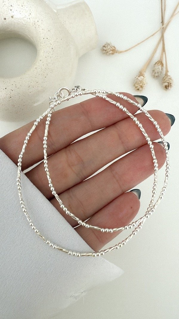 Producto - Choker canut torzados y bolit 40 a 43cm P925