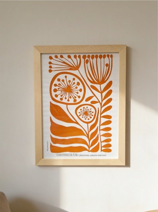 Producto - Cuadro / Florcitas Diente de León / Naranja Valencia - 0