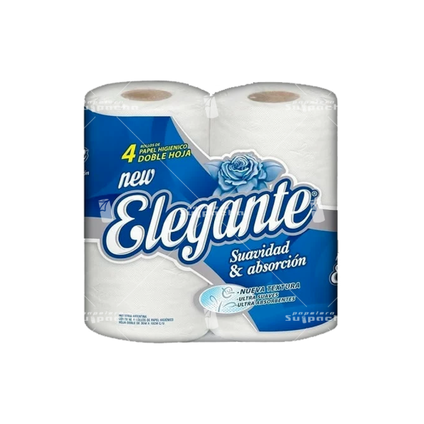 Producto - PAPEL HIGIENICO ELEGANTE 4X30 mts DOBLE HOJA AZUL