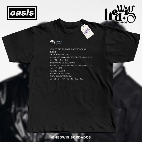 Producto - Remera OASIS Colectivos - DTF
