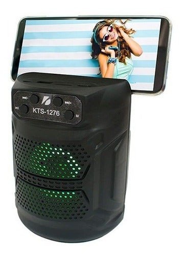 Producto - Mini Parlante Recargable Kts-1276 / Bluetooth / Fm / Usb