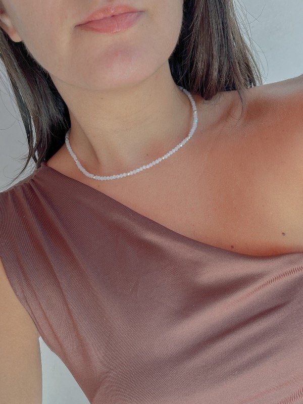 Producto - Cadenita cristales blanco