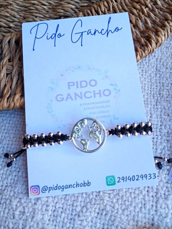 Producto - Pulsera trenzada con dije de fundición a elección