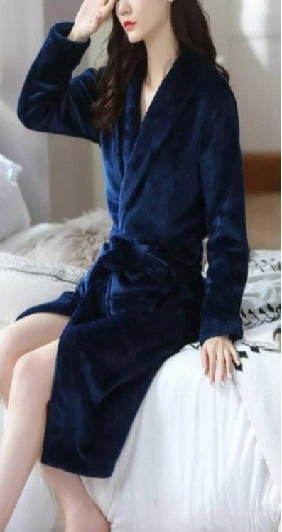 Producto - Bata flannel. City Blanco