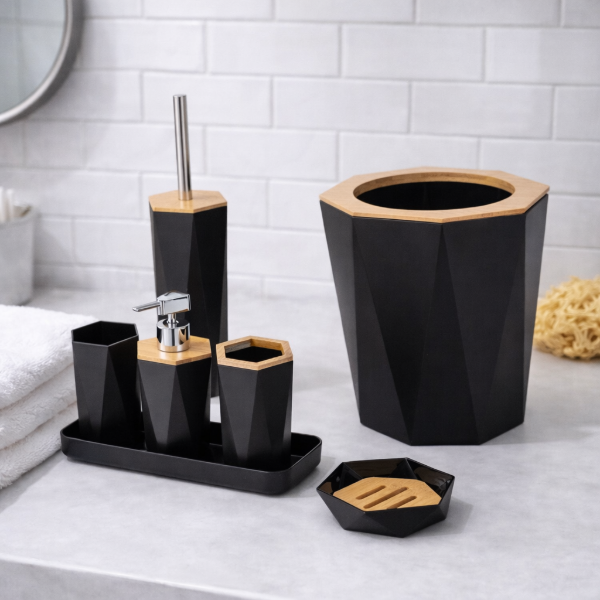 Producto - JUEGO DE BAÑO X7 PIEZAS - ZEN - EXPO CAROLA