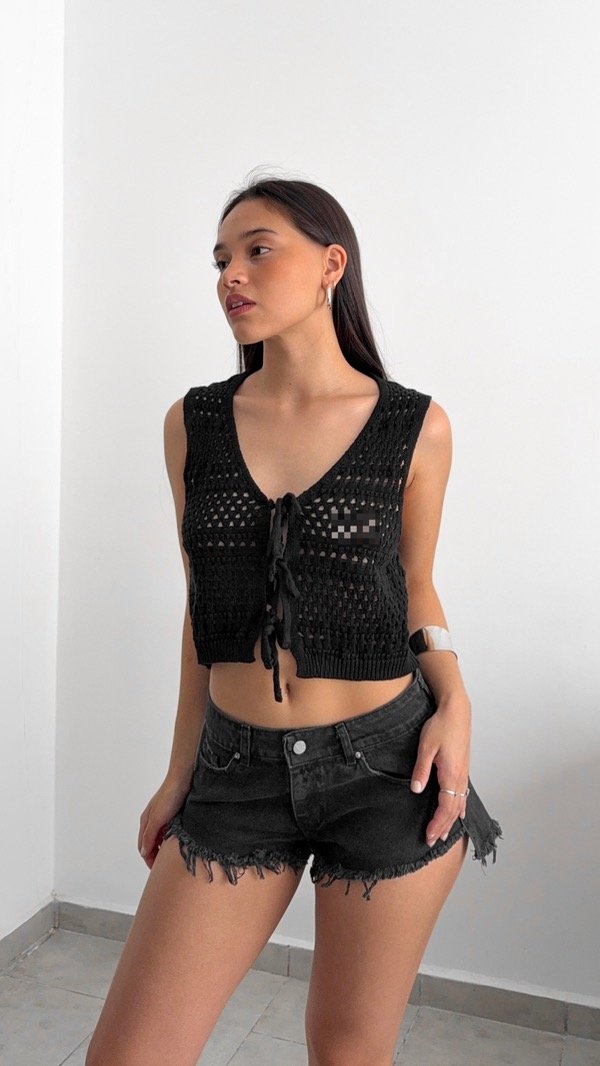 Producto - Top chaleco Hilo Premium black