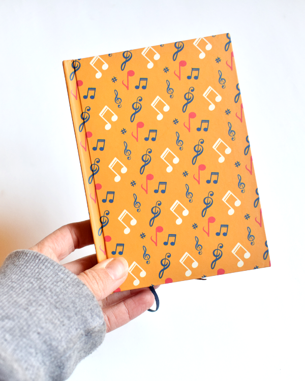 Producto - cuaderno pocket A6 música