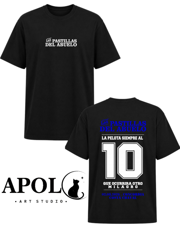 Producto - Remera La pelota siempre al 10 LPDA AZUL concordia 02.08.2026