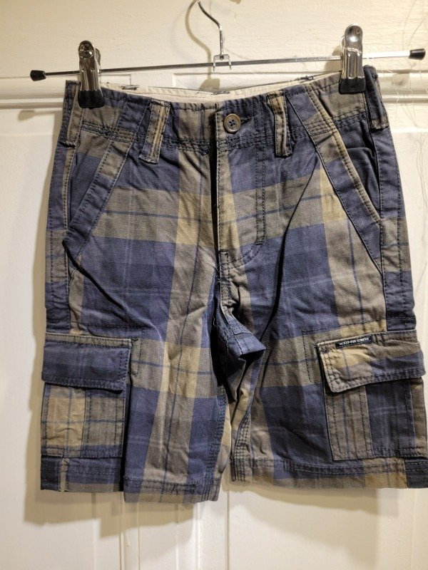 Producto - Bermuda KEVINGSTON cuadrillé azul y verde Talle 8 años - PRECIO: 14X