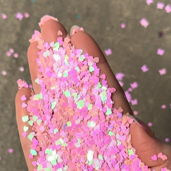 Producto - GLITTER CORAZON ROSA
