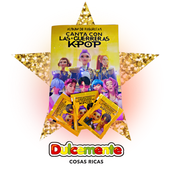 Producto - COMBO LAS GUERRERAS DEL KPOP - ÁLBUM + 3 PAQUETITOS FIGUS