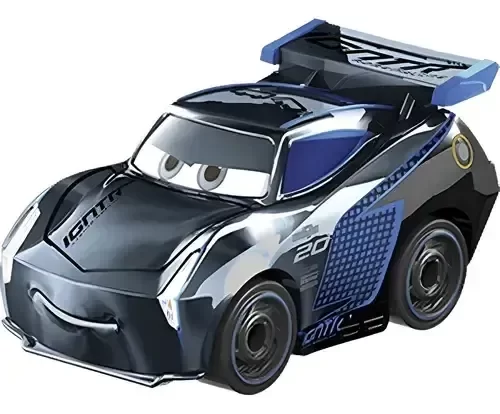 Producto - Fallado!! Cars Mini Racers Jackson Storm Metalico Largo 4 Cm