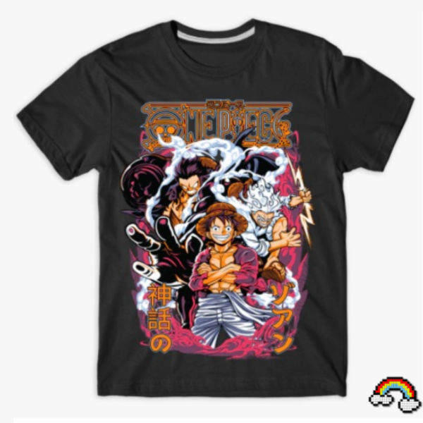 Remera manga corta juvenil Luffy One Piece