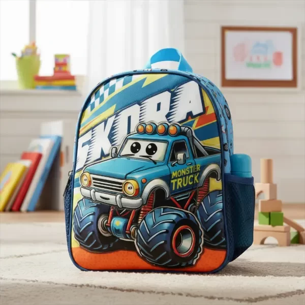 Producto - Mochila Infantil 12 Pulgadas Termoformada Camion Con Luz