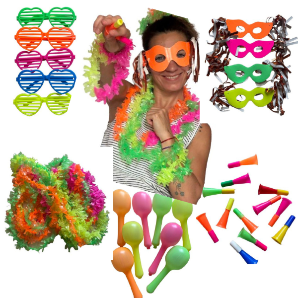 Producto - Combo cotillón flúor para 30-40 personas