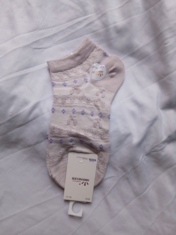 Soquete amanecer lila texturado