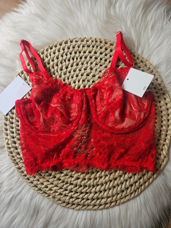 Producto - Bustier TULUM color Rojo forrado - 17000 EF -