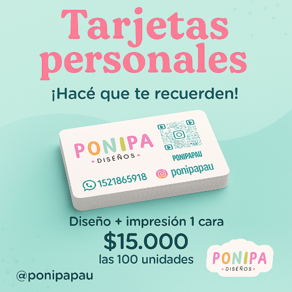 Producto - Tarjeta personales