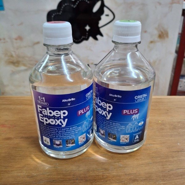 Producto - Resina epoxi cristal 1 a 1 x 1 kg Fabep
