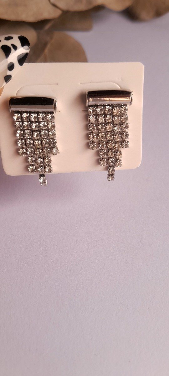 Producto - Aros acero pasantes brillos colgantes