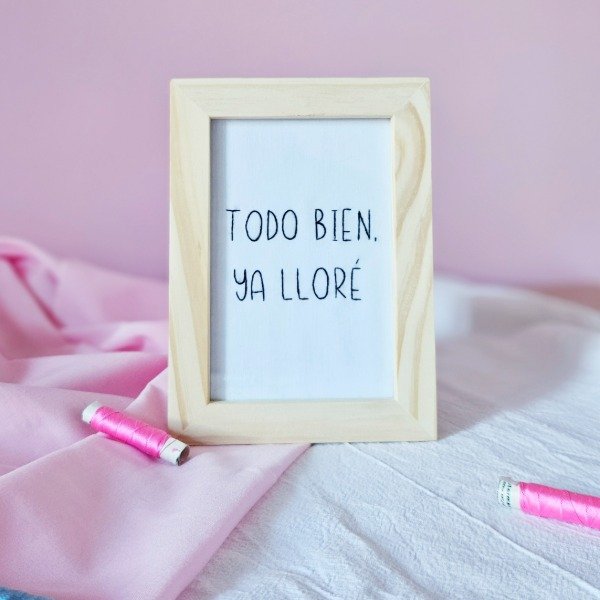 Producto - Cuadro Todo bien (bordado a mano)