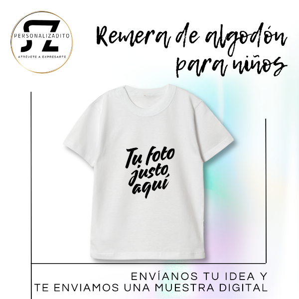 Producto - Remera de aldogón para niños personalizada
