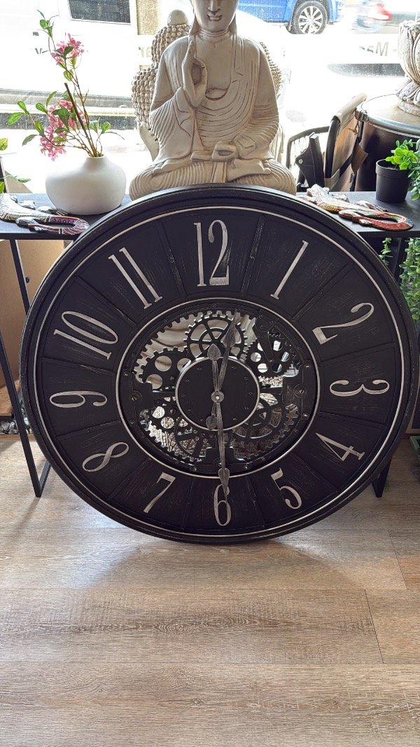 Producto - Reloj 92 cm negro con plateado